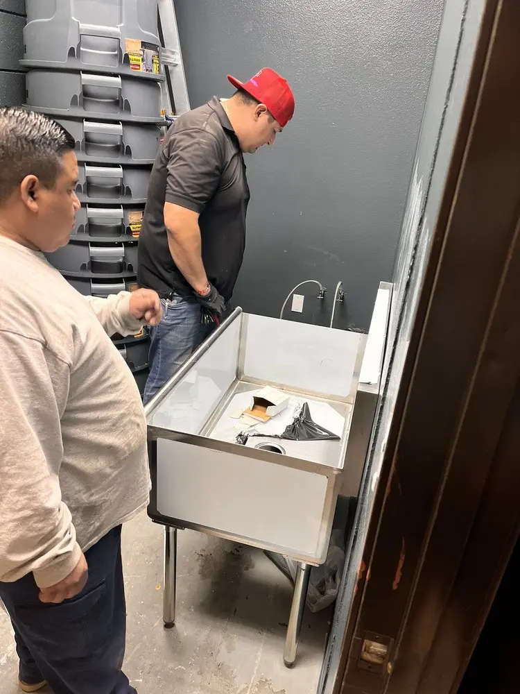 Commercial plumbing and sink installation in Douglas Park